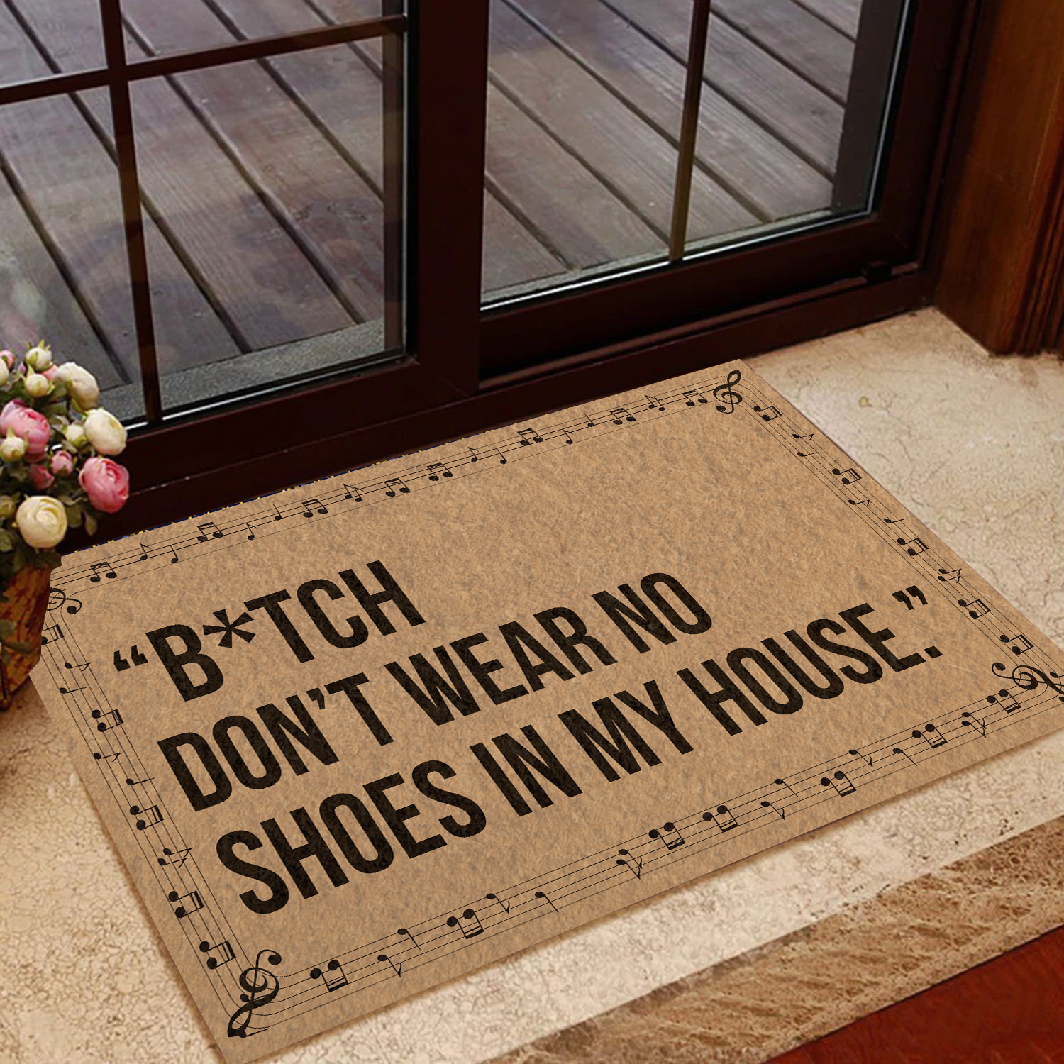 Wozoro doormat Bitch Don't Wear No Shoes In My House – Wozoro